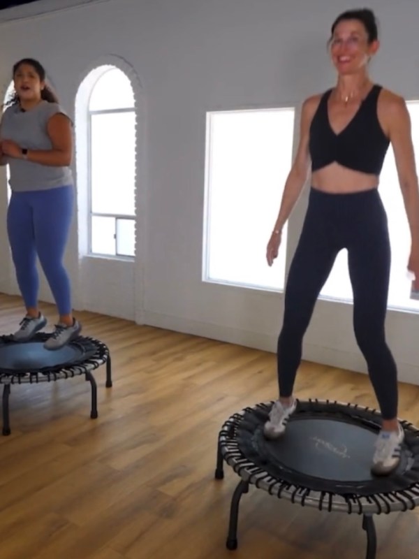 Jump into fitness at C7 Training on a mini&nbsp;trampoline